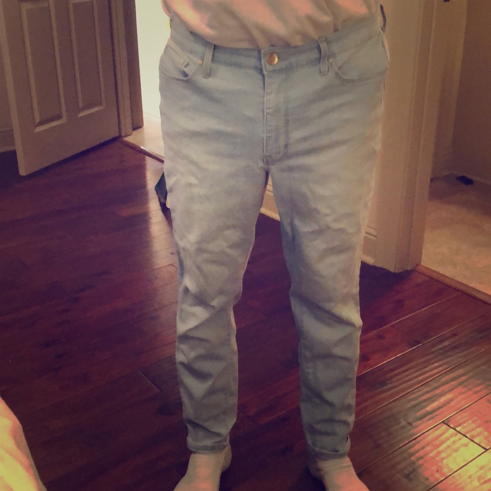 Nine West skinny light blue jeans